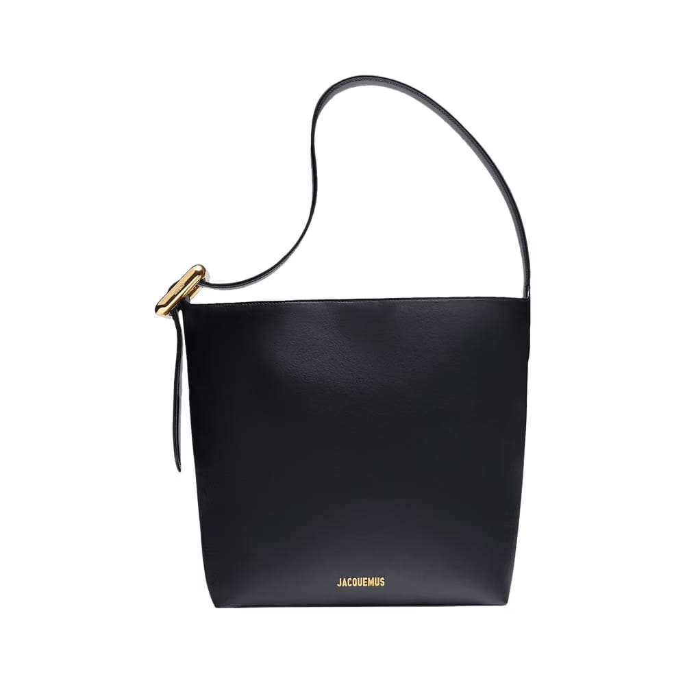 Jacquemus Le Regalo Leather Tote Bag Black