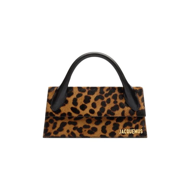 Jacquemus Le Chiquito Long Leopard Brown