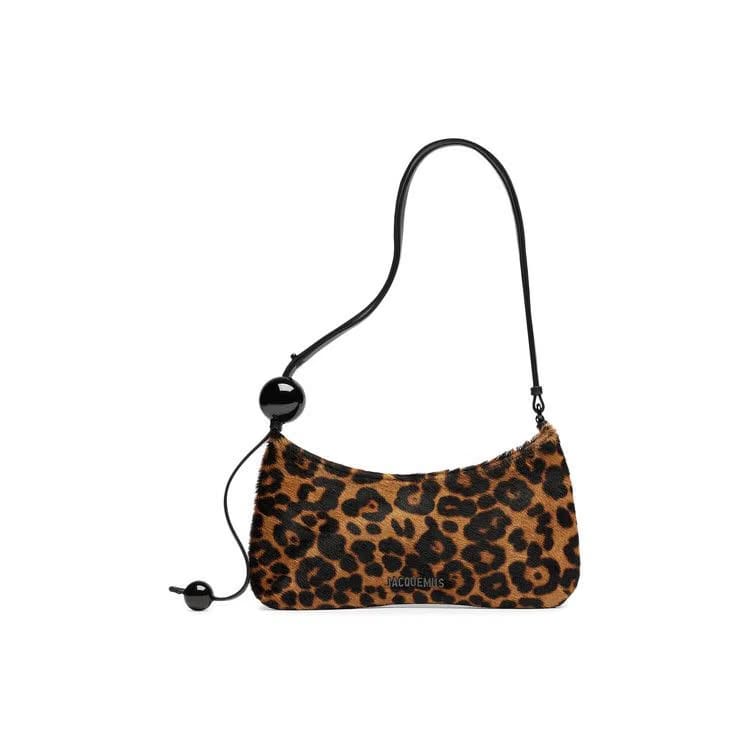 Jacquemus Le Bisou Perle Leopard Brown