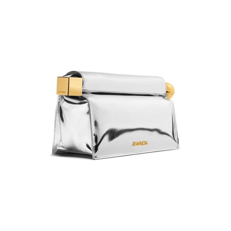 Jacquemus La Pochette Rond Carre Silver