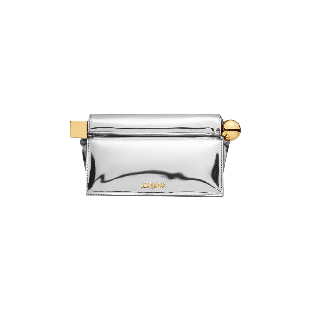 Jacquemus La Pochette Rond Carre Silver
