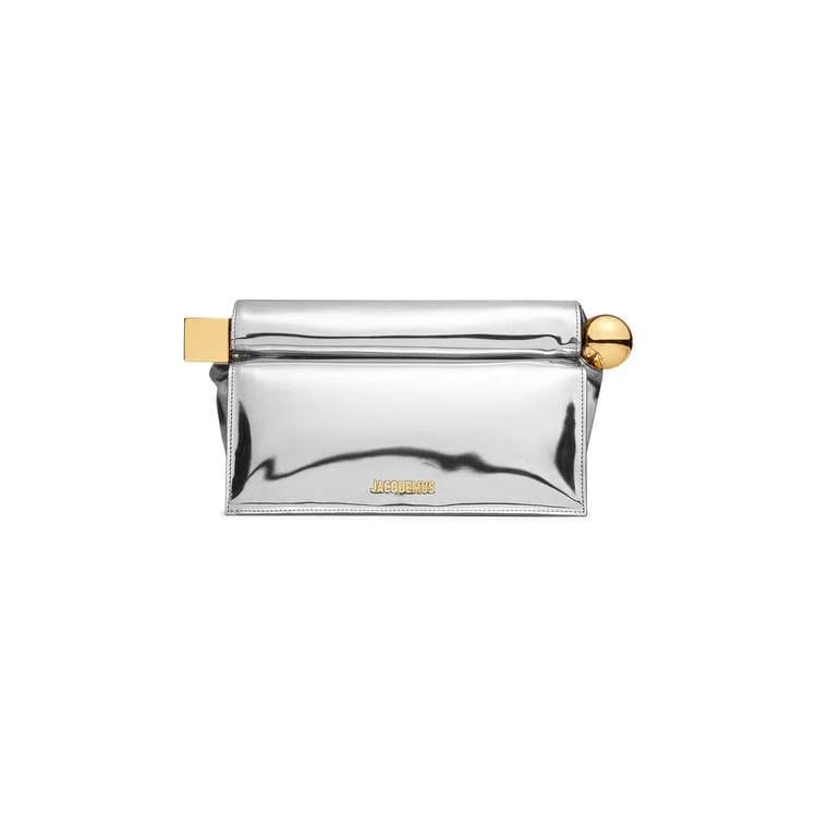 Jacquemus La Pochette Rond Carre Silver
