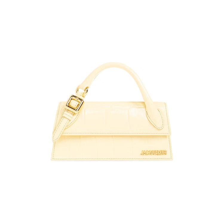Jacquemus Le Chiquito Long Boucle Pale Yellow