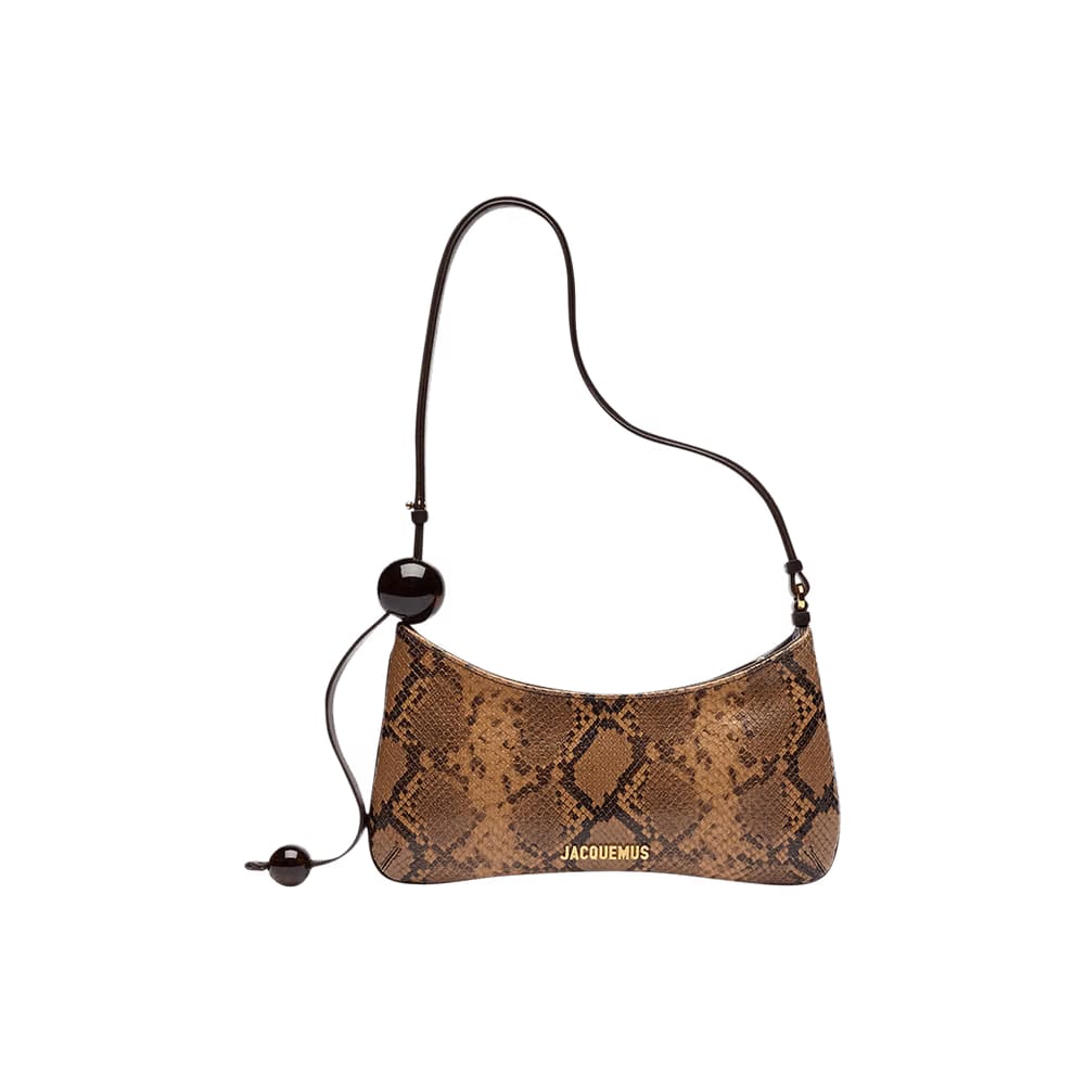 Jacquemus Le Bisou Perle Shoulder Bag Light Brown