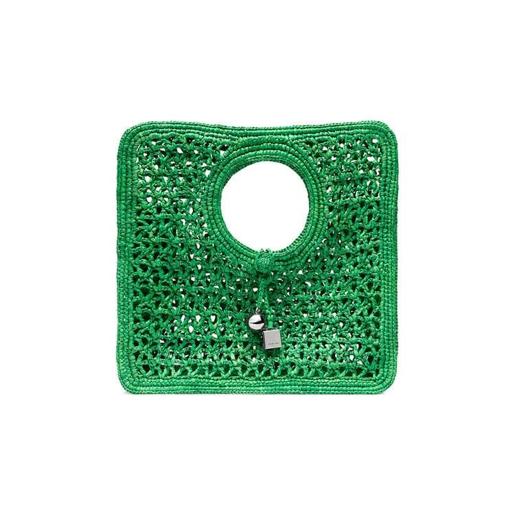 Jacquemus Spiaggia Small Square Bag Green