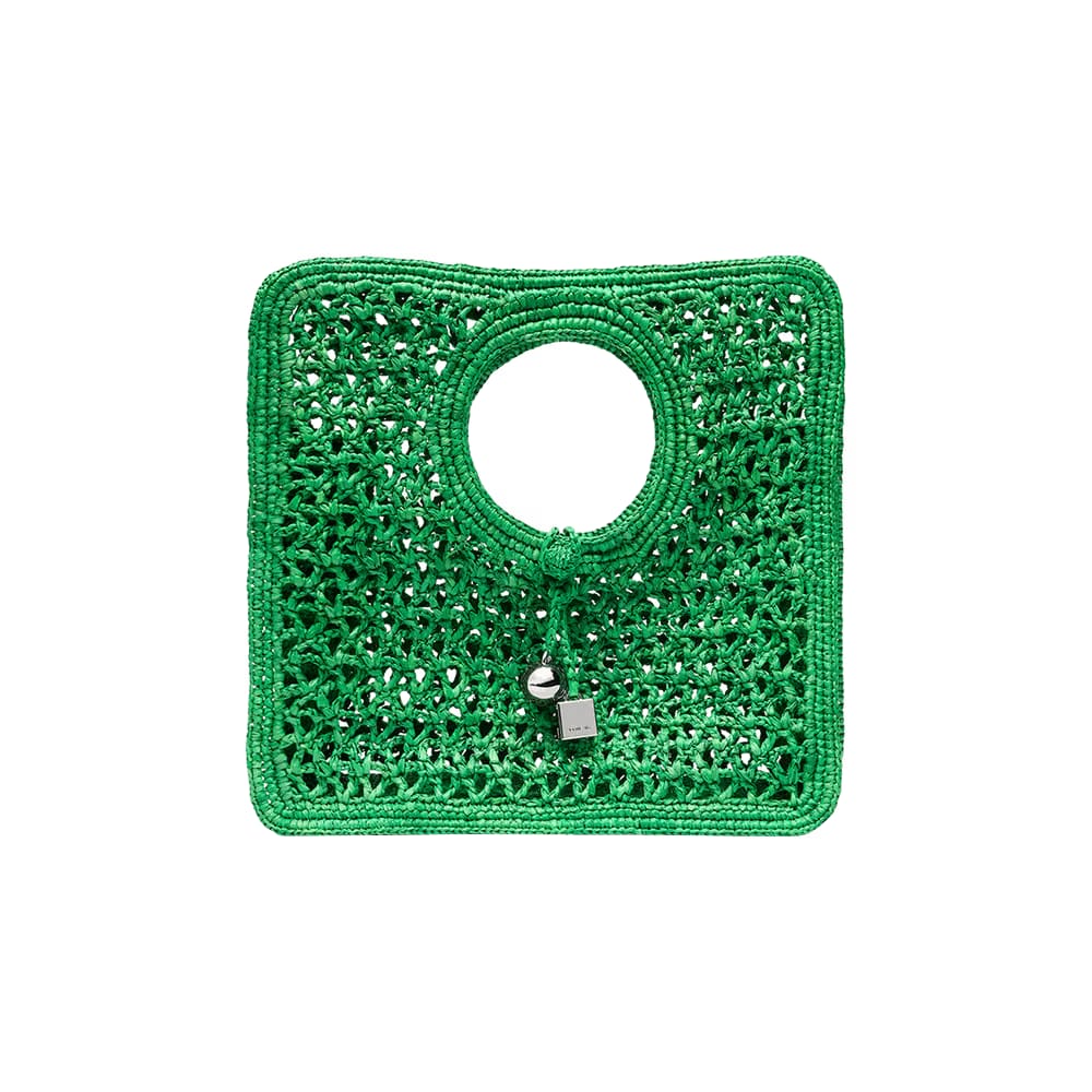 Jacquemus Spiaggia Small Square Bag Green