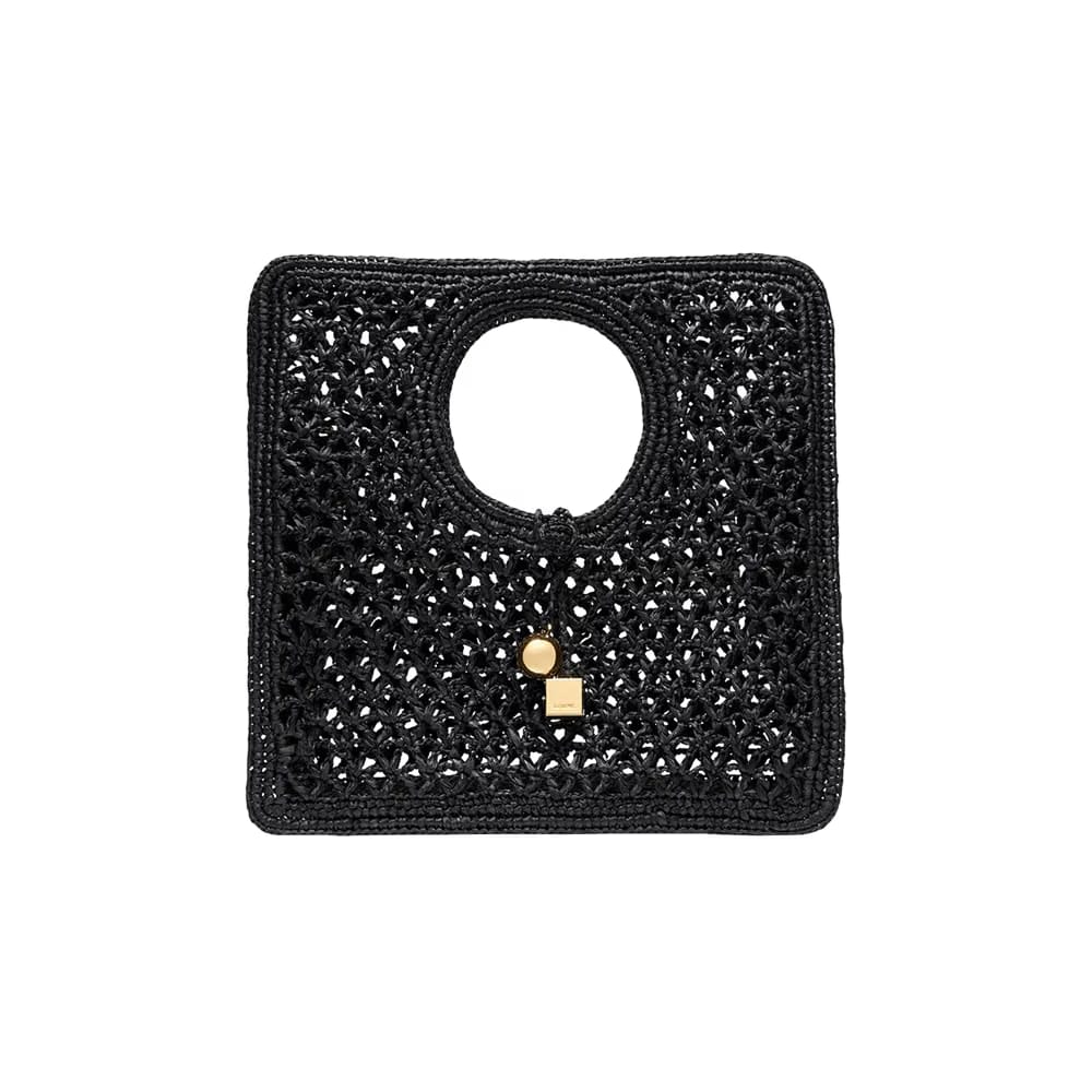 Jacquemus Spiaggia Small Square Bag Black
