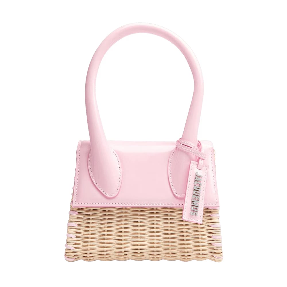 Jacquemus Le Chiquito Moyen Osier Mini Bag Pale Pink