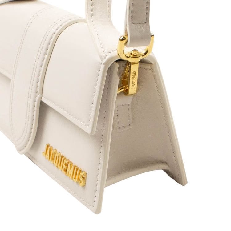 Jacquemus Le Bambino Leather Crossbody Bag White