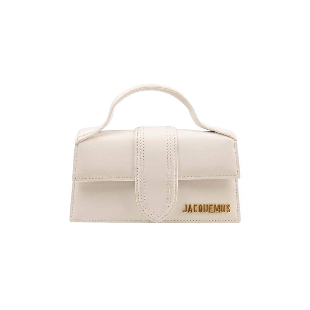 Jacquemus Le Bambino Leather Crossbody Bag White