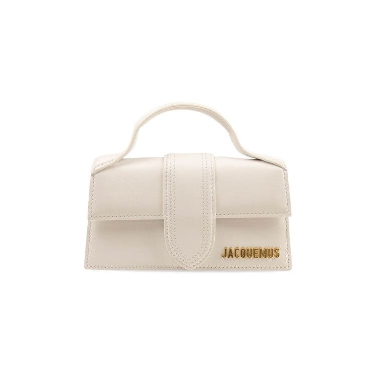 Jacquemus Le Bambino Leather Crossbody Bag White