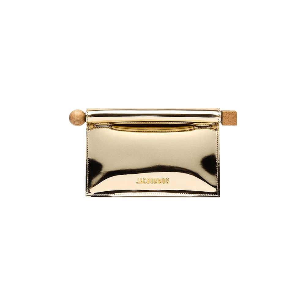 Jacquemus La Petite Pochette Rond Clutch Bag Gold
