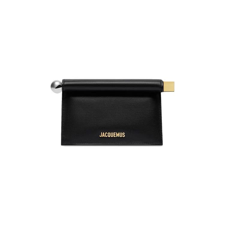 Jacquemus La Petit Pochette Rond Carre Clutch Black