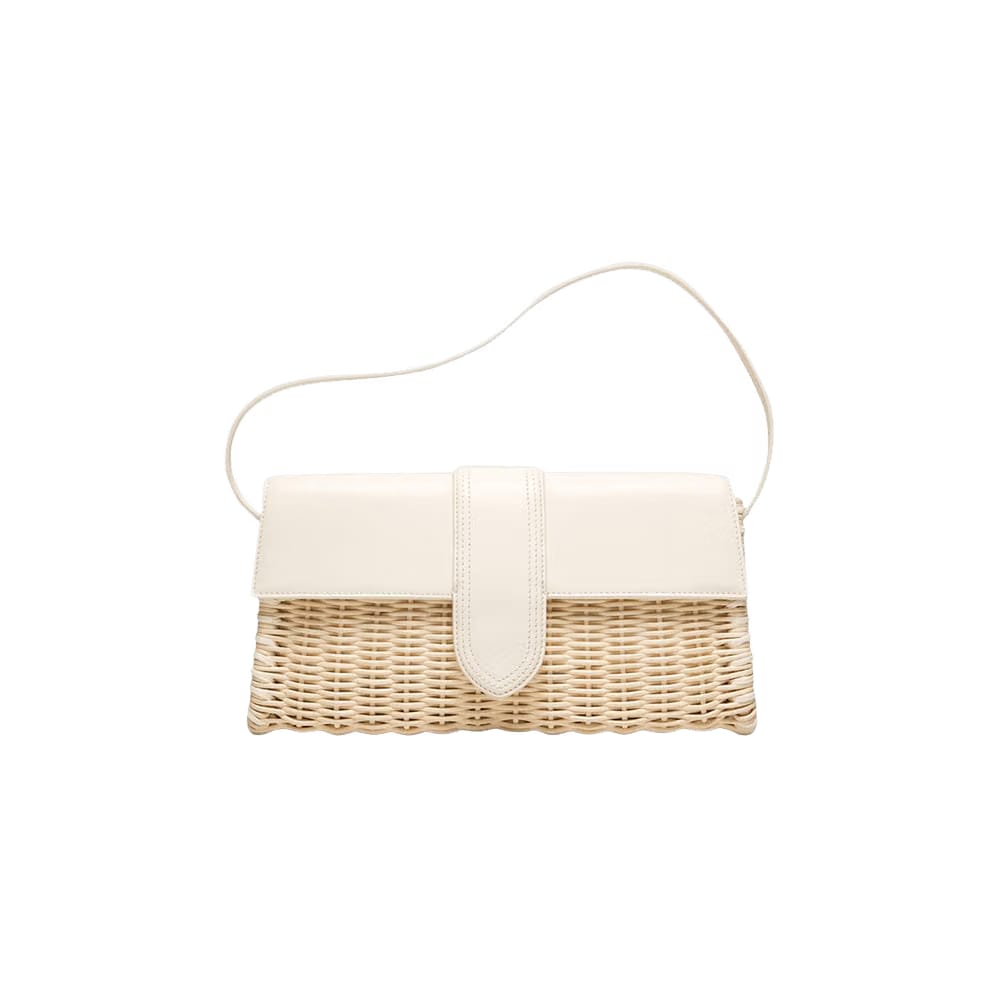 Jacquemus Le Bambino Long Osier Ivory