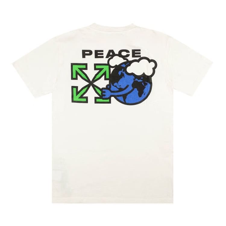 Off-White Worldwide Peace Slim T-Shirt White