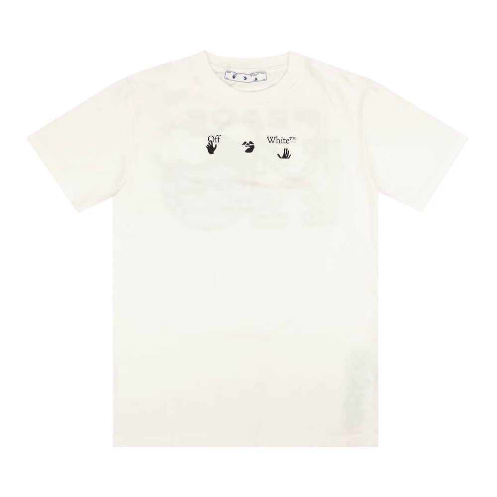 Off-White Worldwide Peace Slim T-Shirt White
