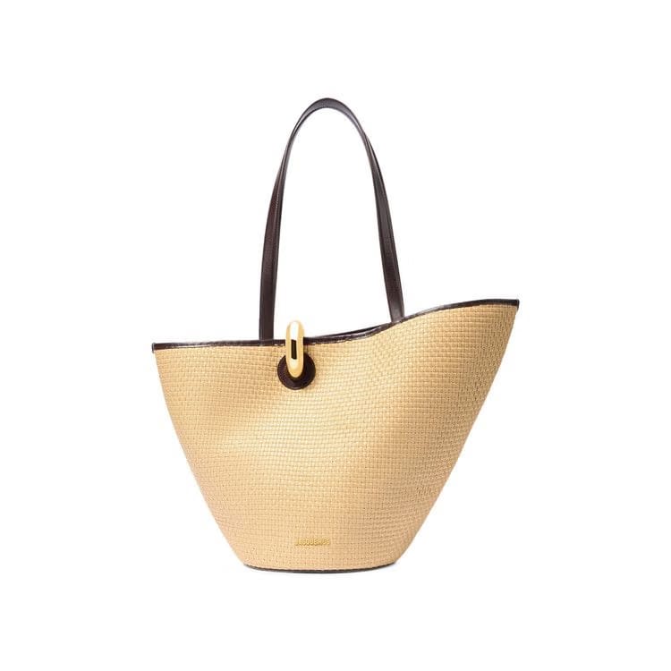 Jacquemus Le Bambola Natural/Dark Brown