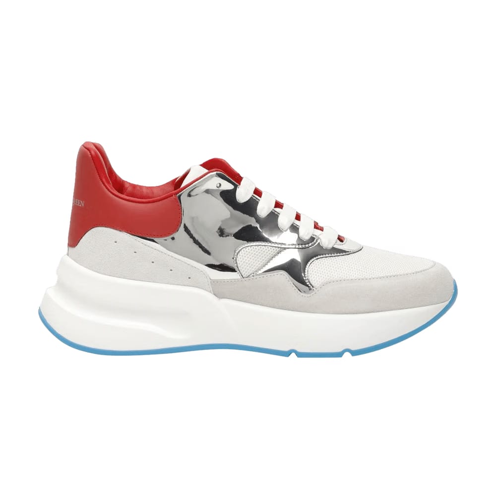 Alexander McQueen Oversized Sneaker White Red Silver