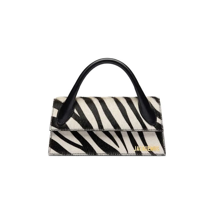 Jacquemus Le Chiquito Long Black/White Zebra