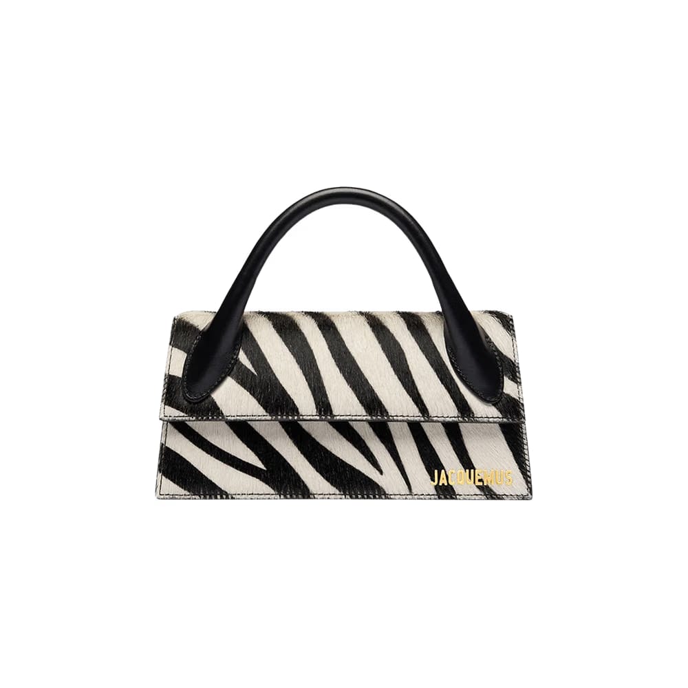 Jacquemus Le Chiquito Long Black/White Zebra