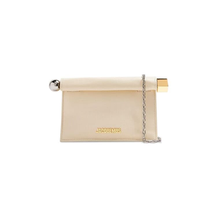 Jacquemus La Petite Pochette Rond Carré Light Ivory