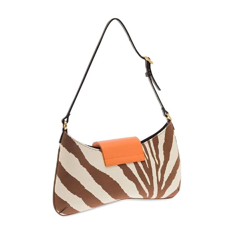 Jacquemus Le Bisou Imprime Zebre Brown