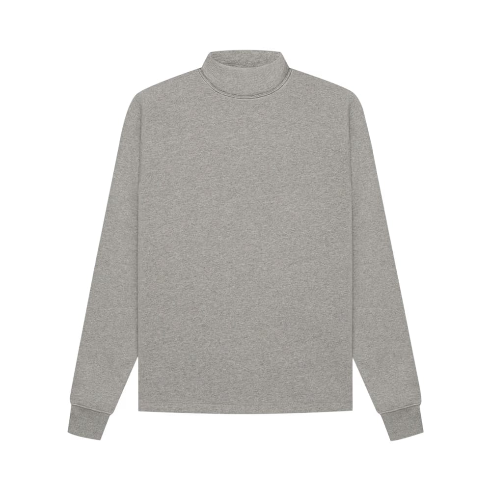 Fear of God Essentials Relaxed Mockneck Dark Oatmeal