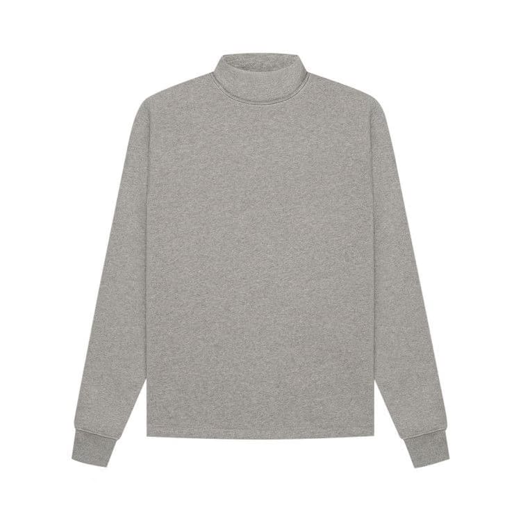 Fear of God Essentials Relaxed Mockneck Dark Oatmeal