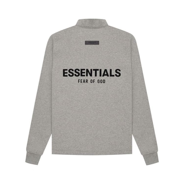 Fear of God Essentials Relaxed Mockneck Dark Oatmeal