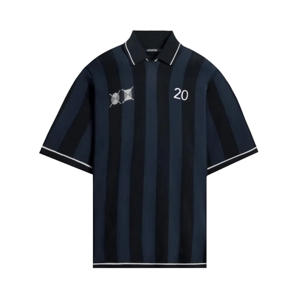 Jacquemus Jacquard Polo Shirt Dark Navy