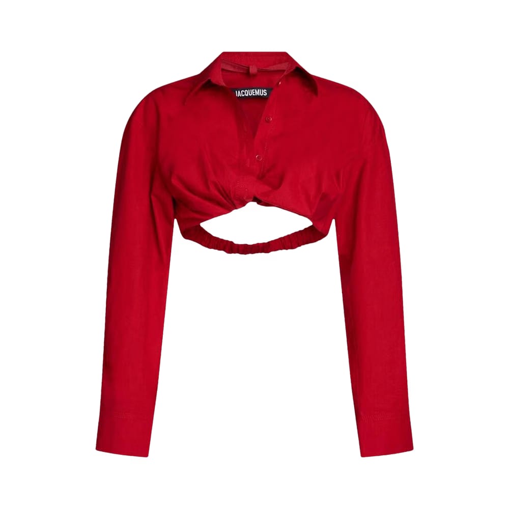 Jacquemus La Shorts Bahia Shirt Dark Red