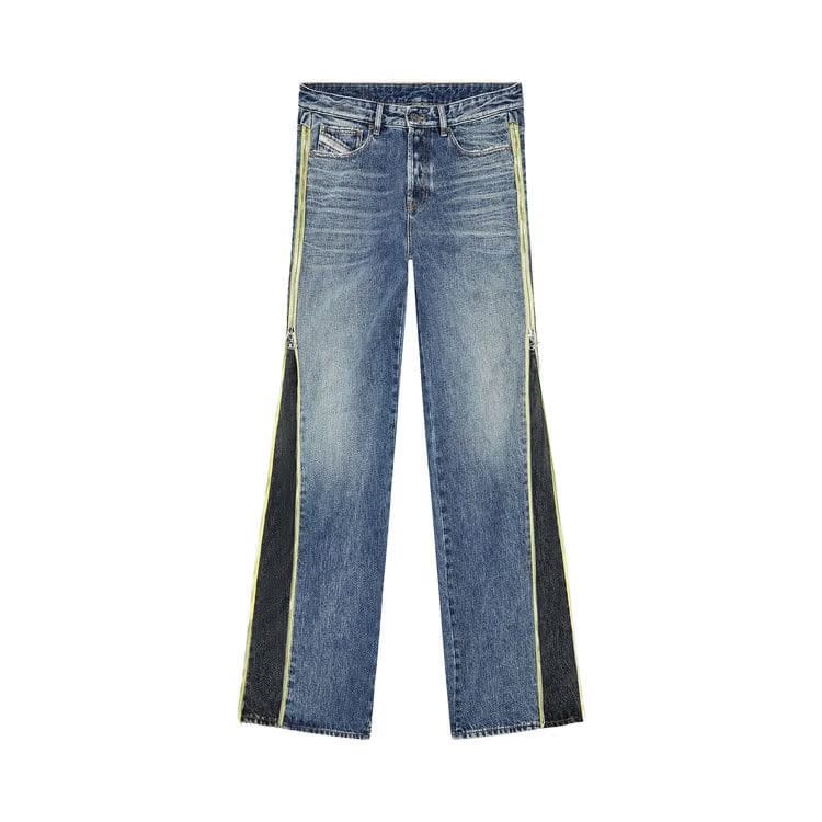 Diesel D-Rise Straight Leg Jeans Medium Blue