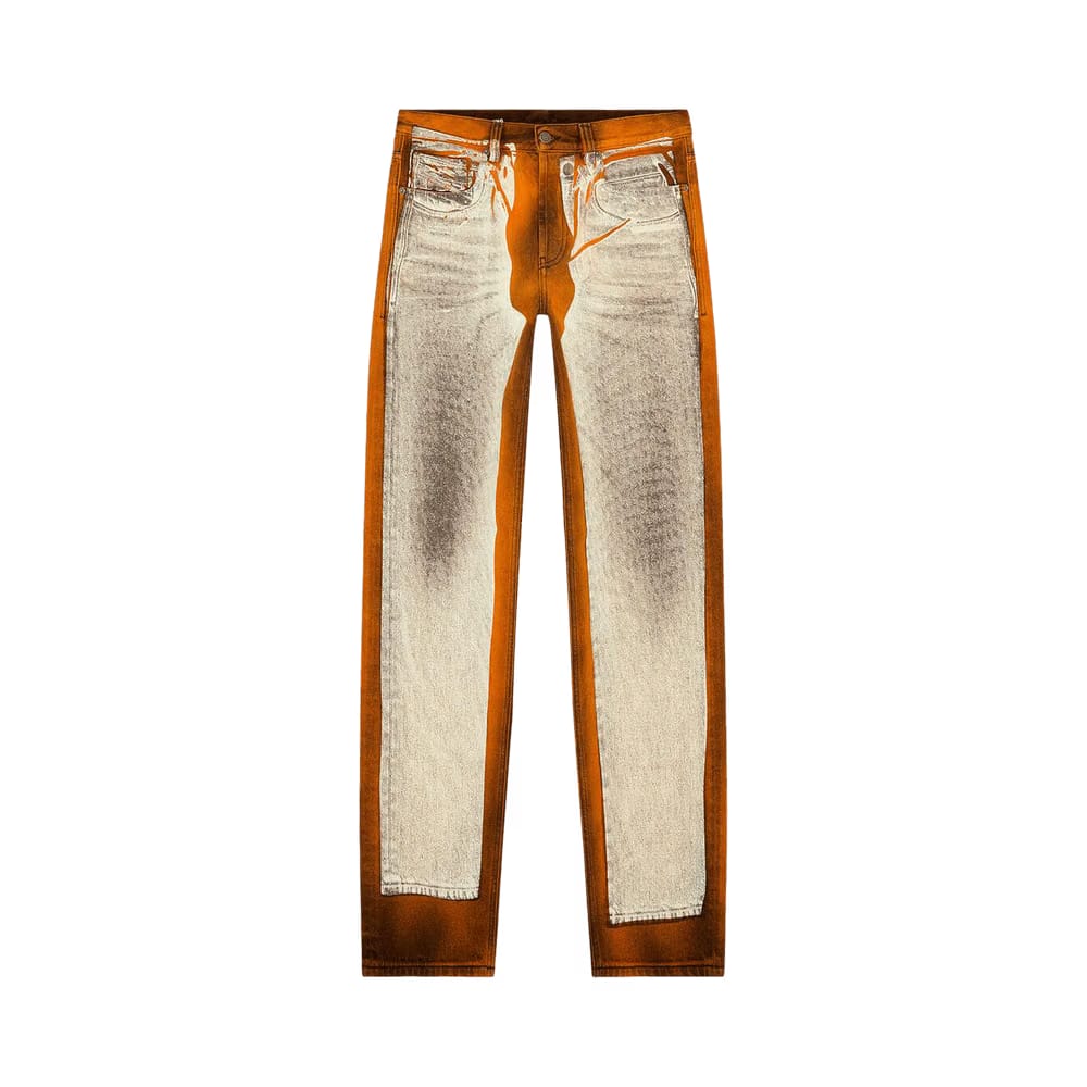 Diesel Trompe L'Oeil Straight Leg Jeans Black Denim