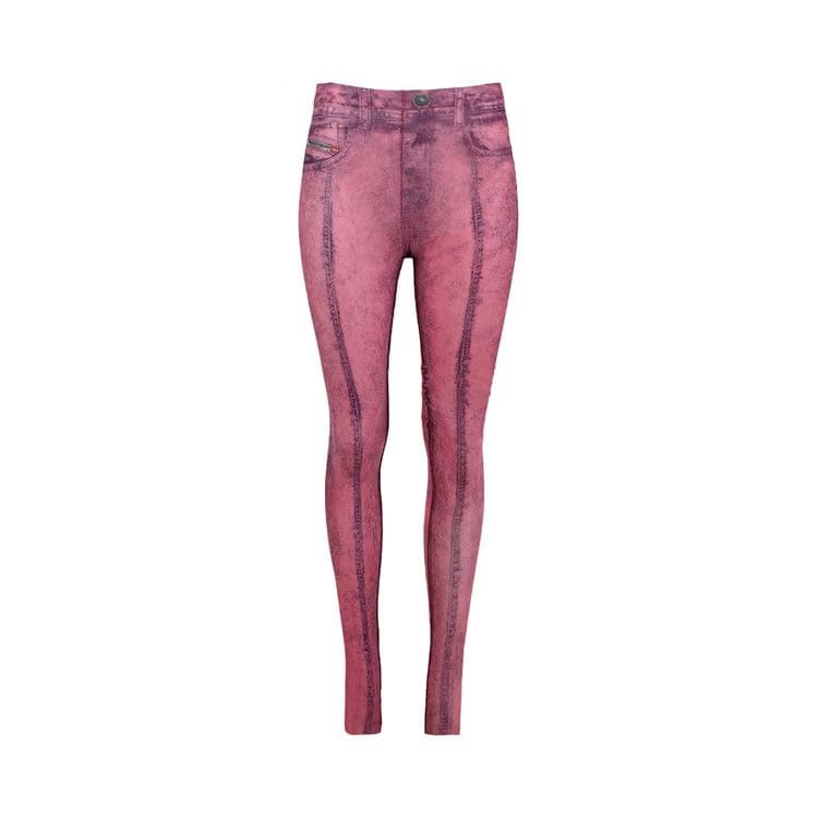 Diesel Trompe L'Oeil Denim Tights Rose