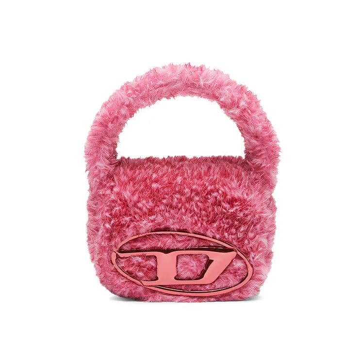 Diesel Furry Handbag Fuschia