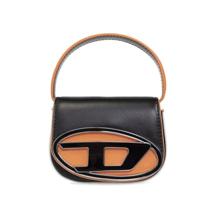 Diesel 1DR XS Crossbody Bag Black/Orange