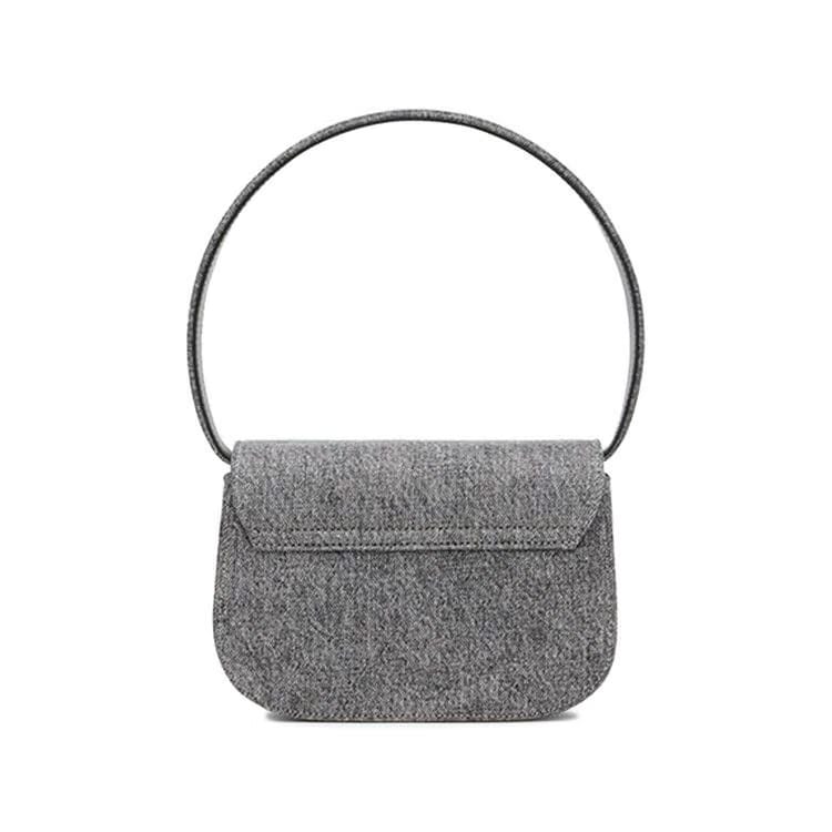 Diesel 1DR Bleached Denim Bag Grey