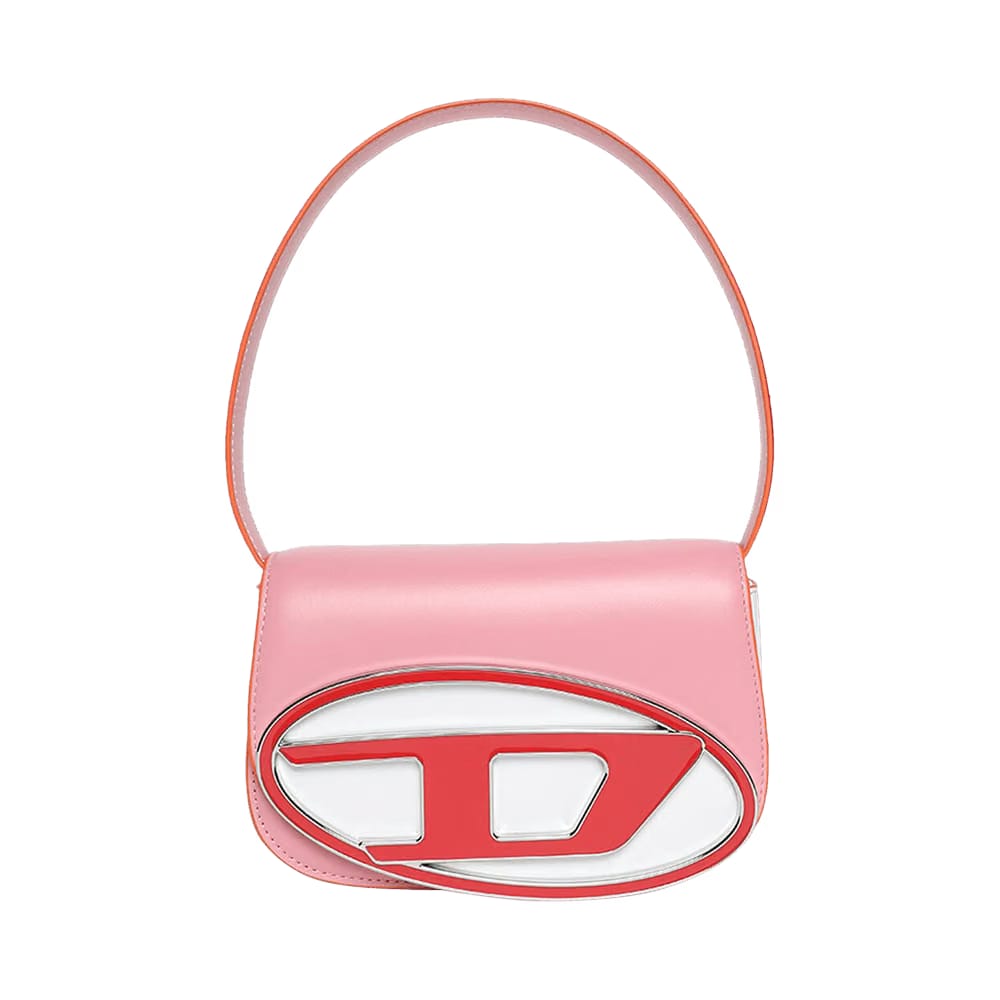 Diesel 1DR Shoulder Bag Pink/Red/White