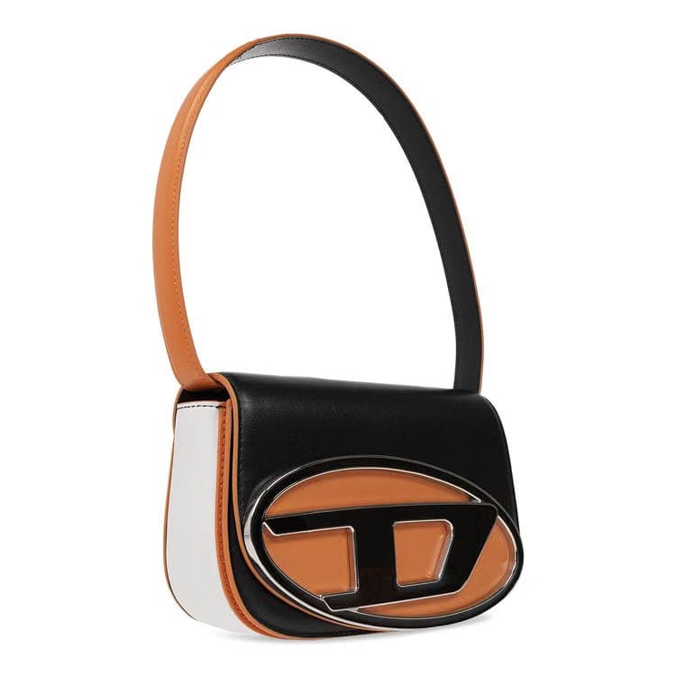 Diesel 1DR Shoulder Bag Black/Orange