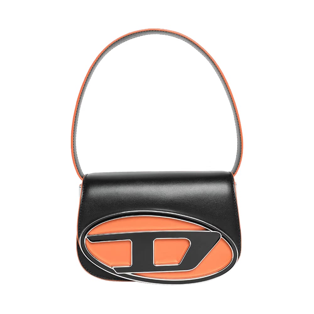 Diesel 1DR Shoulder Bag Black/Orange
