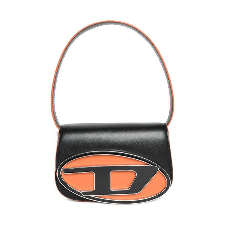 Diesel 1DR Shoulder Bag Black/Orange