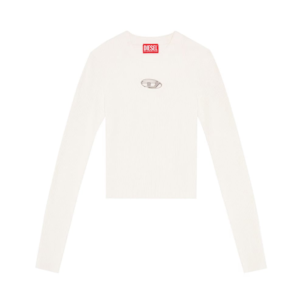 Diesel M-Valary Knit Shirt White