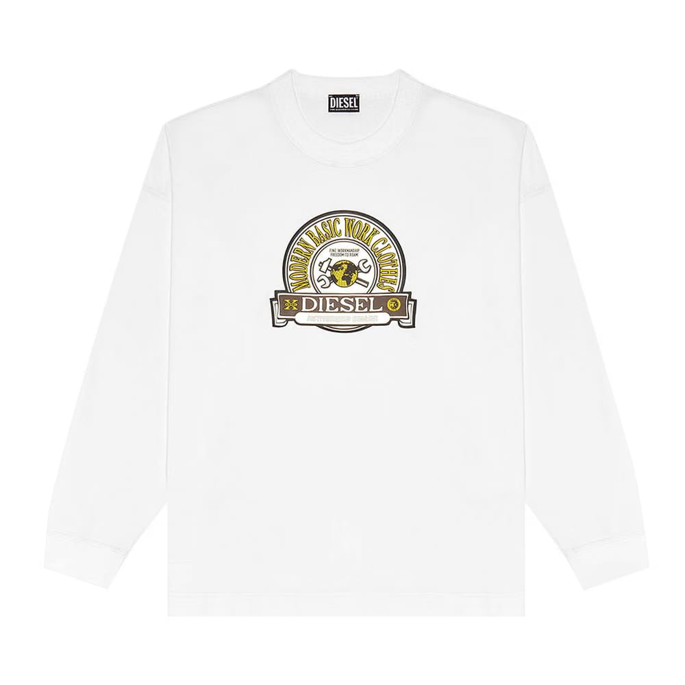 Diesel S-Patchy Sweatshirt White