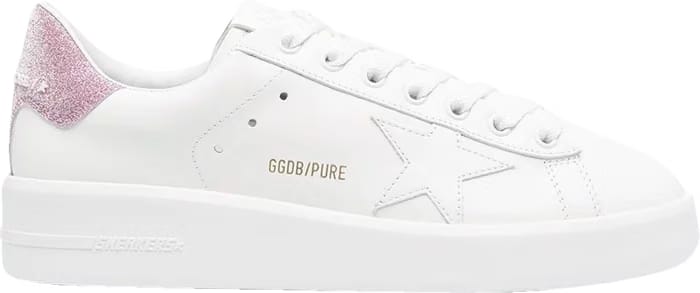 Golden Goose Wmns Purestar 'White Pink Glitter'