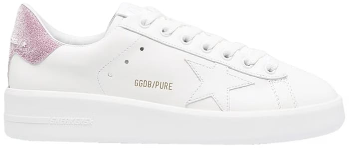 Golden Goose Wmns Purestar 'White Pink Glitter'