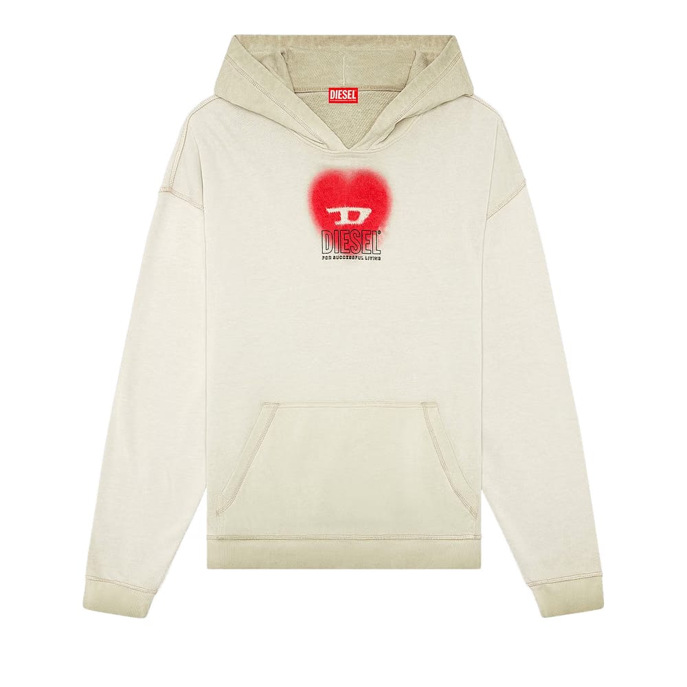 Diesel S-Boxt-Hood-N10 Hoodie Off White