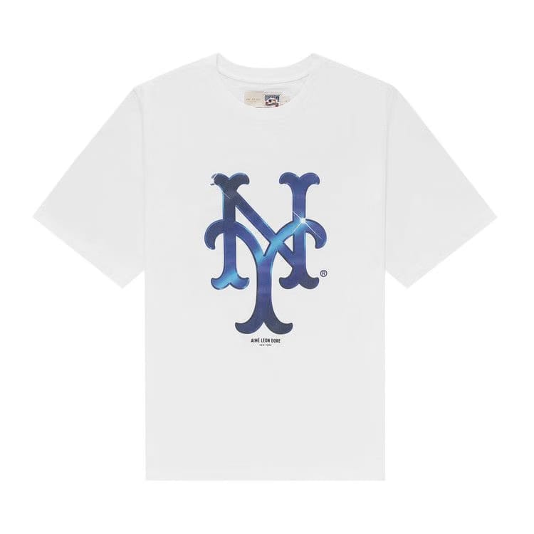 Aimé Leon Dore x New York Mets Logo T-Shirt White