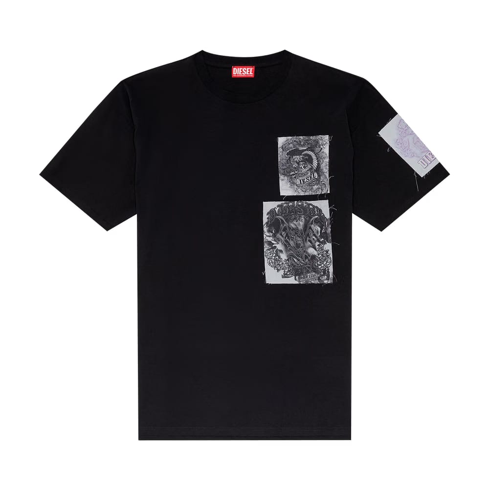 Diesel T-Boxt-Slits-Q10 T-Shirt Black