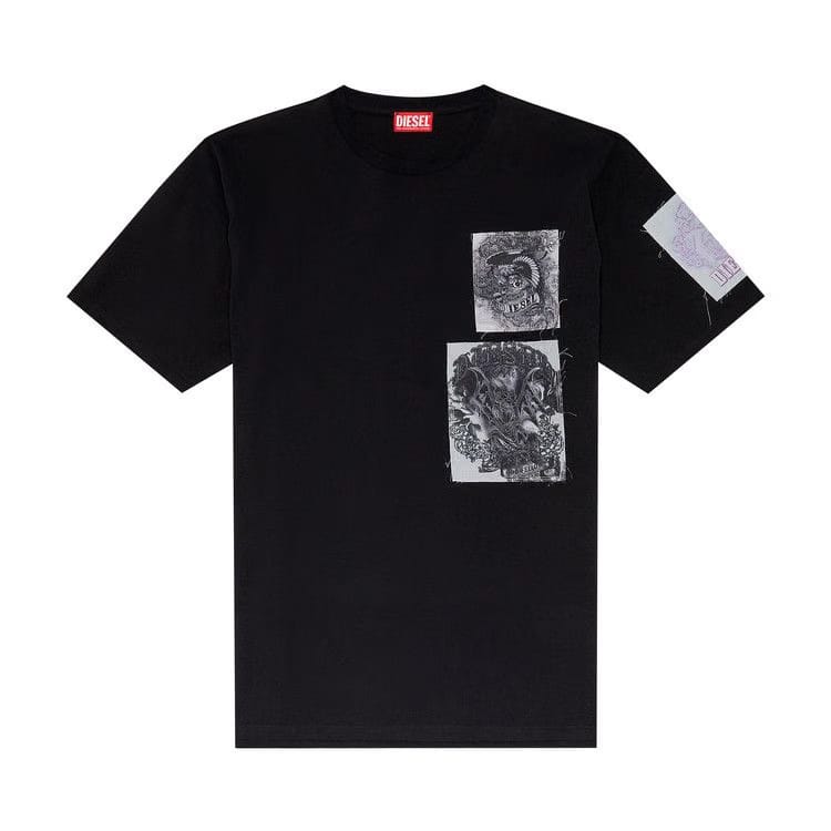 Diesel T-Boxt-Slits-Q10 T-Shirt Black