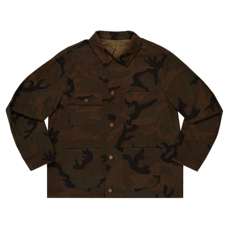 Louis Vuitton x Supreme Jacquard Denim Chore Coat Camo